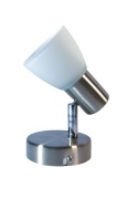 Kinkiet/lampa ścienna Brilliant Luca E14 chrom / biały