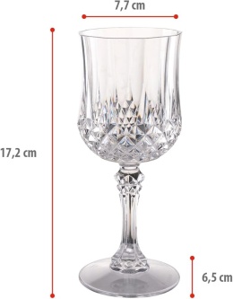 Zestaw 6 Kieliszków do Wina Alpina z Tworzywa sztucznego, 6 x 200ml