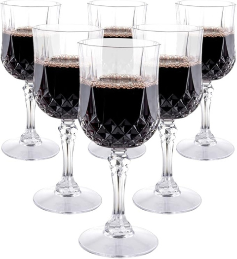 Zestaw 6 Kieliszków do Wina Alpina z Tworzywa sztucznego, 6 x 200ml Zestaw 6 Kieliszków do Wina Alpina z Tworzywa sztucznego, 6 x 200ml