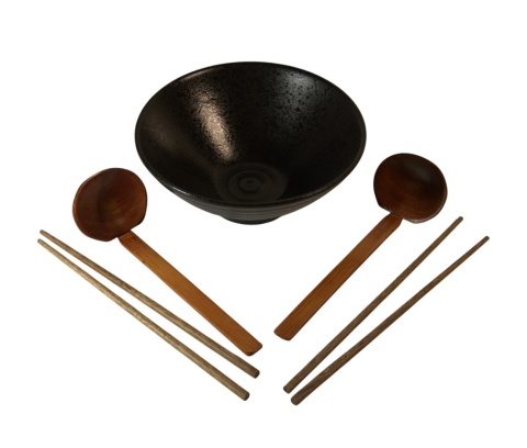Zestaw do ramen Noble Createaprototype – 1 miska + 2 łyżki + 2 pałeczki Zestaw do ramen Noble Createaprototype – 1 miska + 2 łyżki + 2 pałeczki